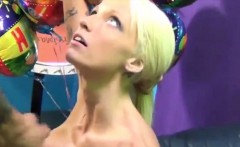 Skinny blond whore bj and fuck 2