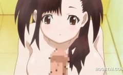 Bathroom anime sex with innocent teen naked girl